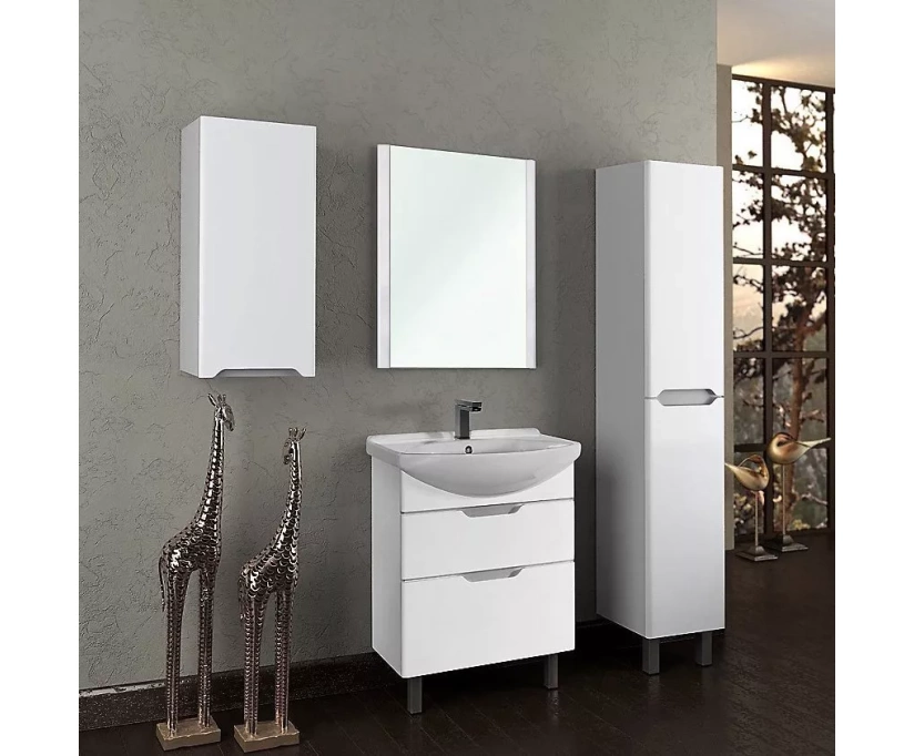 Тумба с раковиной Dreja.Eco Laguna Plus 75 белая - фото 2