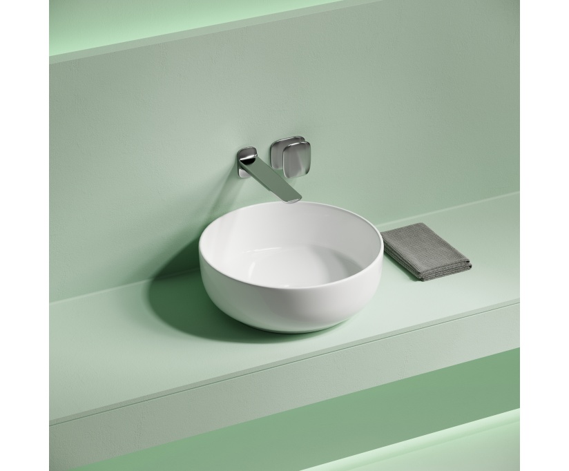 Накладная раковина Ceramicanova Taycan CN12003 37х37 глянцевая белая - фото 7