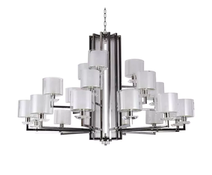 Подвесная люстра Newport Alexandra 4412+6+3/C black glossy М0068531 - фото 1