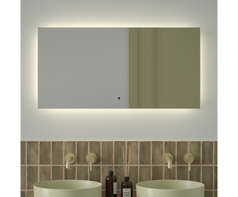Зеркало Defesto Glow DF 2505RH 100х50 с LED-подсветкой, 4 500 K, инфракрасный выключатель - фото 2