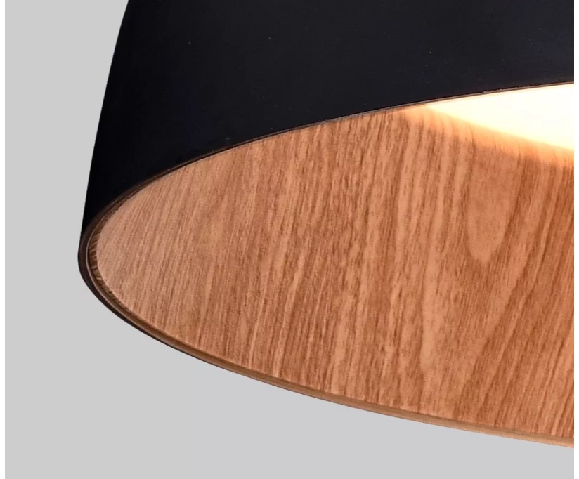 Потолочный светильник Delight Collection C0207-500A black/wood - фото 2