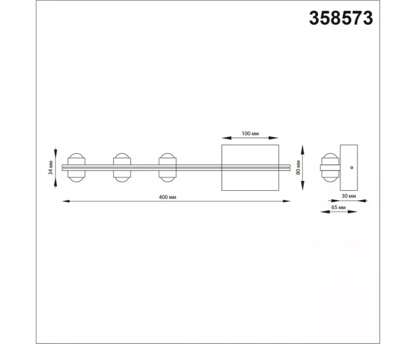 Уличный настенный светодиодный светильник Novotech Street Calle 358573 - фото 3