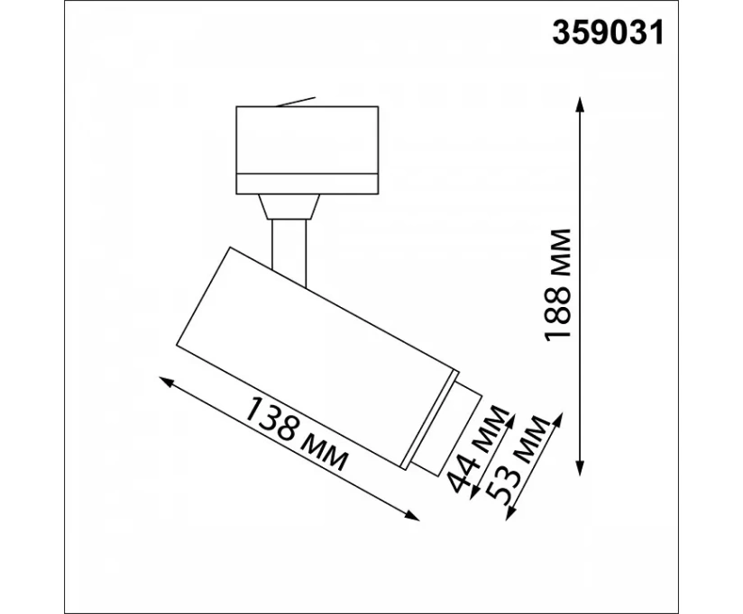 Трековый светодиодный светильник Novotech Port Nail 359031 - фото 6