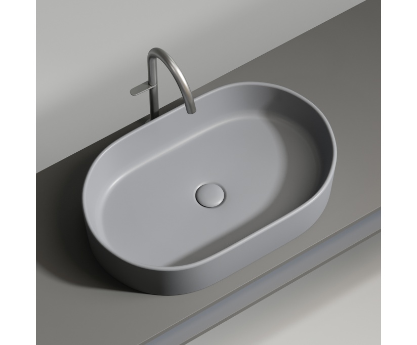 Накладная раковина Ceramicanova Element CN6048MH антрацит матовая - фото 10