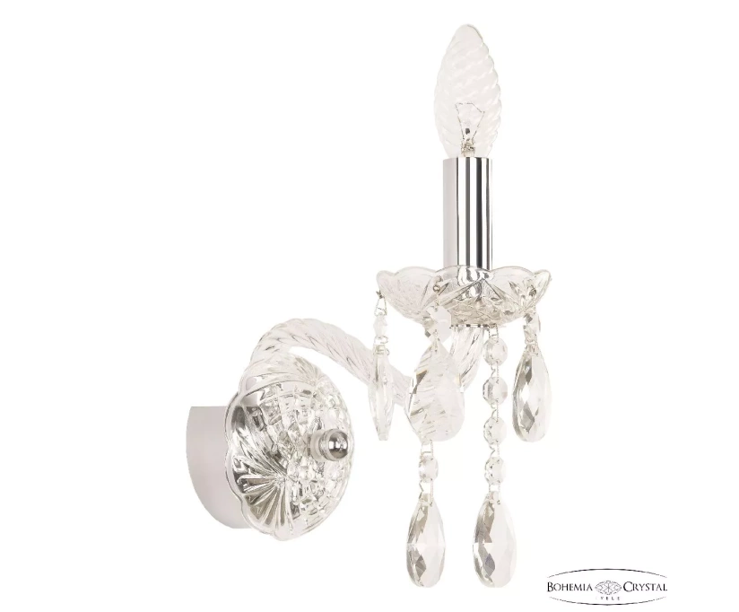 Бра Bohemia Ivele Crystal 107B/1/141 Ni - фото 1