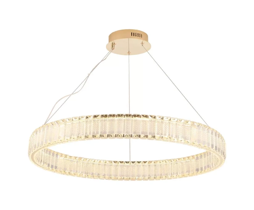 Подвесной светодиодный светильник Crystal Lux Musika SP70W Led Gold - фото 1