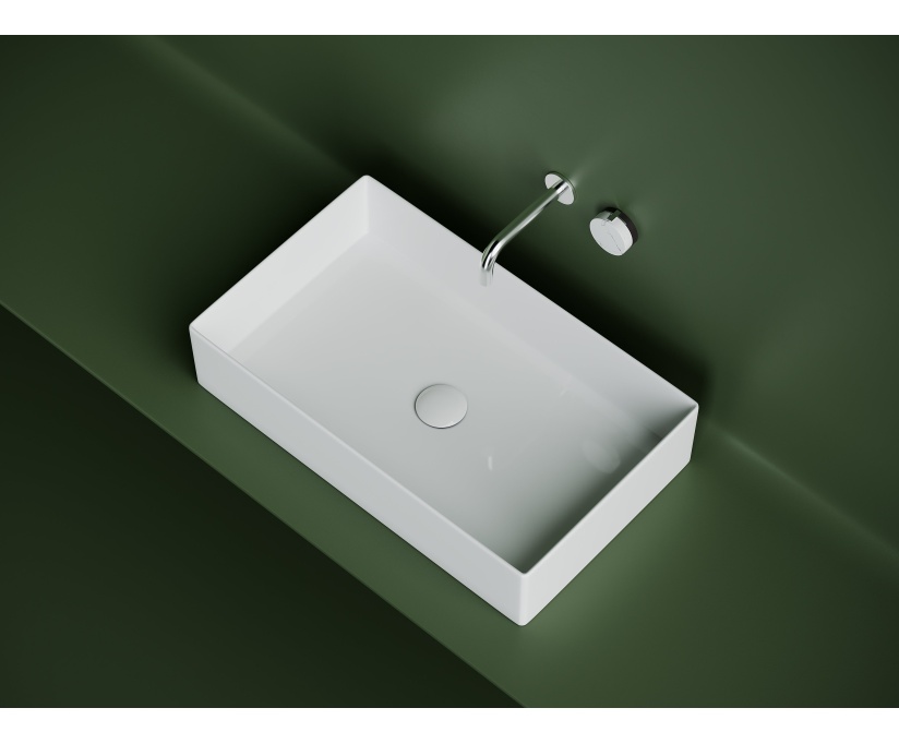 Накладная раковина Ceramicanova Element CN6070 белая глянцевая - фото 3
