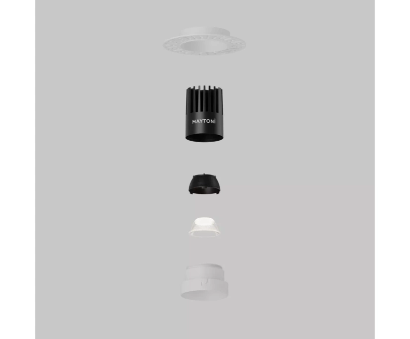 Встраиваемый светильник Maytoni Dip DL119-10W-4K-TRS-W - фото 13