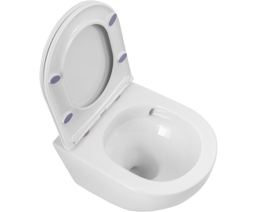Унитаз подвесной BelBagno Sfera-r BB046CH-TOR безободковый, крышка BB870SC с микролифтом - фото 7