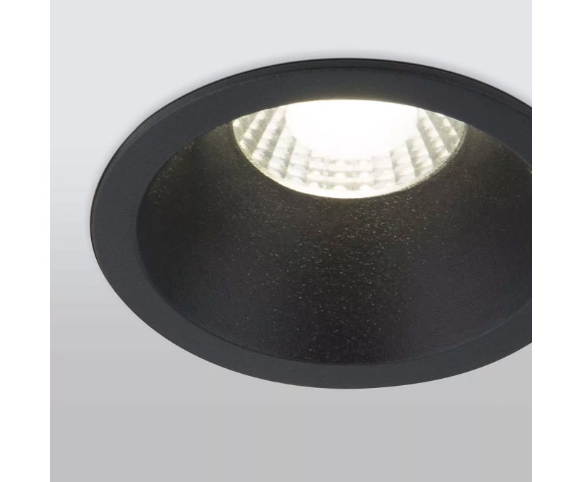 Встраиваемый светодиодный светильник Elektrostandard 15266/LED черный a055719 (4690389175534) - фото 3