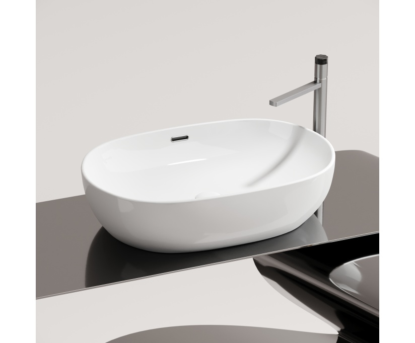 Накладная раковина Ceramicanova Element CN6064 белая глянцевая - фото 7