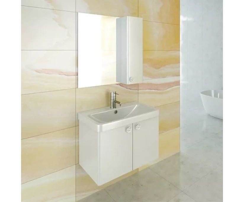 Зеркало-шкаф Comforty Флоренция 70 белый глянец (00003130350) - фото 3