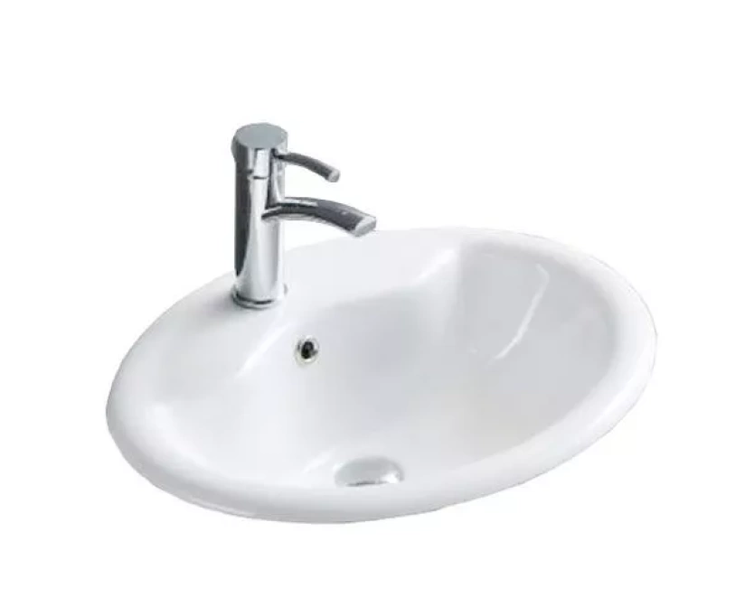 Раковина встраиваемая CeramaLux N 57 см белый (316) - фото 1