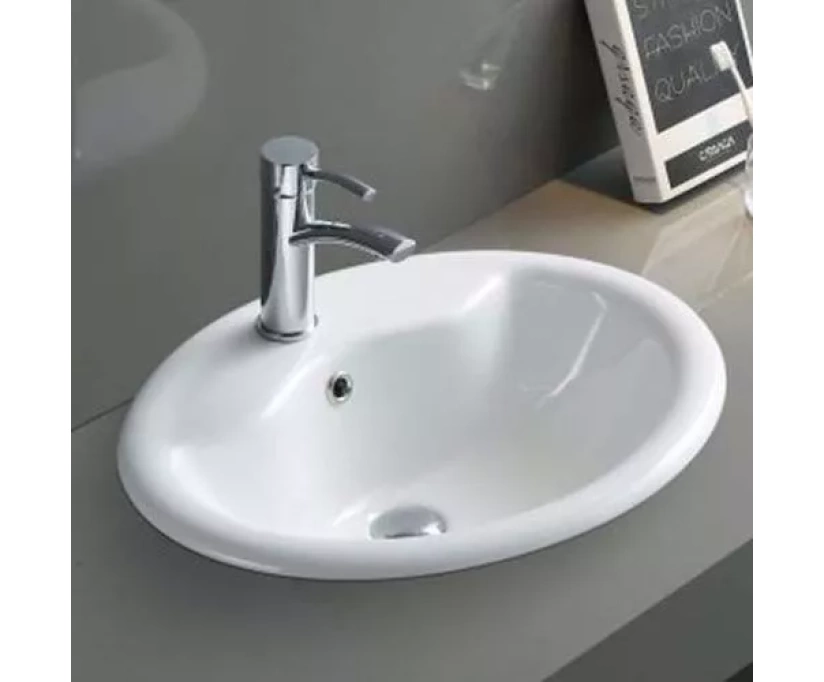 Раковина встраиваемая CeramaLux N 57 см белый (316) - фото 2
