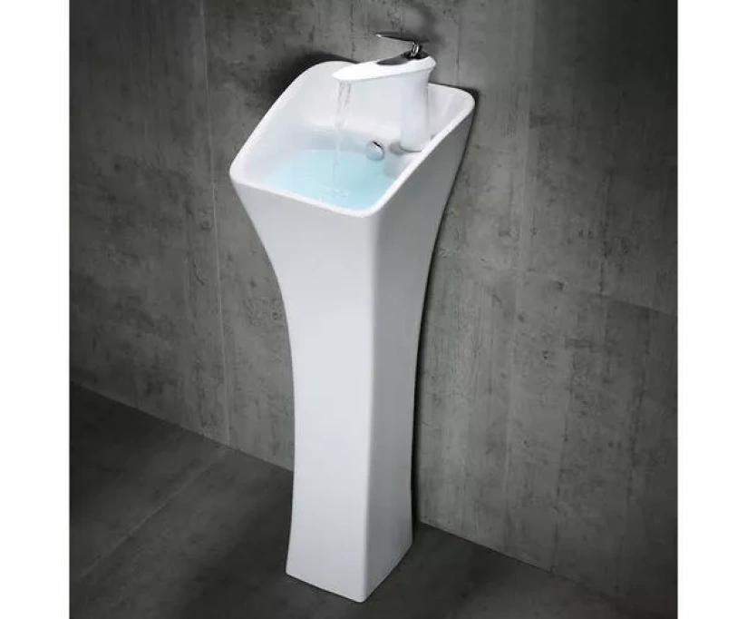 Раковина напольная CeramaLux N 27 см белый (M9012) - фото 2