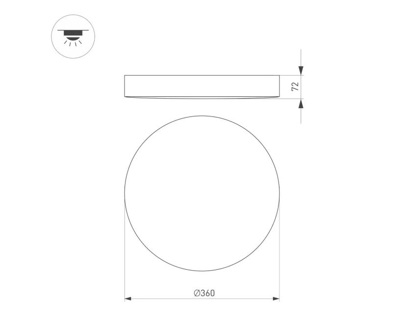 Потолочный светодиодный светильник Arlight SP-Flower-R360-18W Day4000 049801 - фото 2