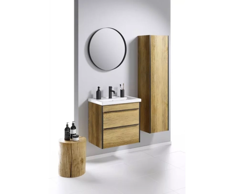 Зеркало круглое Aqwella Fargo 60 черное (RM0206BLK) - фото 2