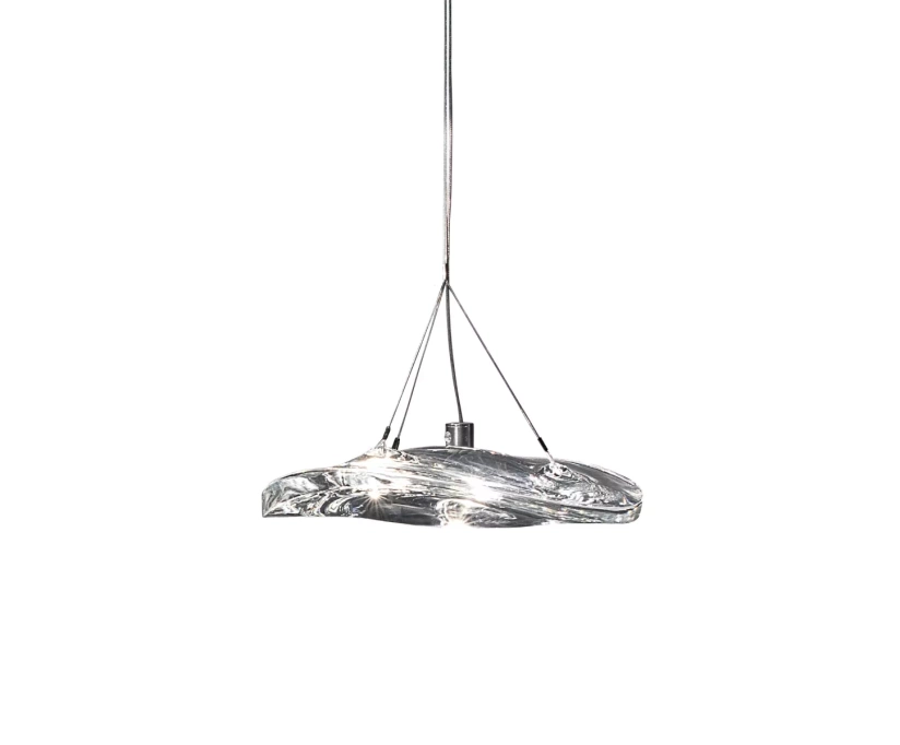 Подвесной светильник DeLight Collection Manta 2049P/D250 silver/clear - фото 1