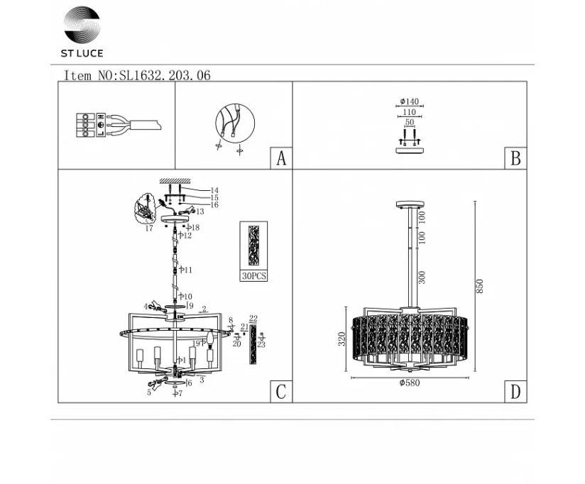 Светильник на штанге ST-Luce Mira SL1632.203.06 - фото 4