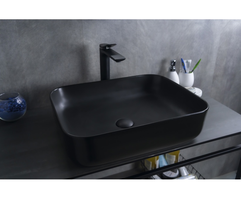 Накладная раковина Gid 50 Bm1304 черная матовая (53350) - фото 1