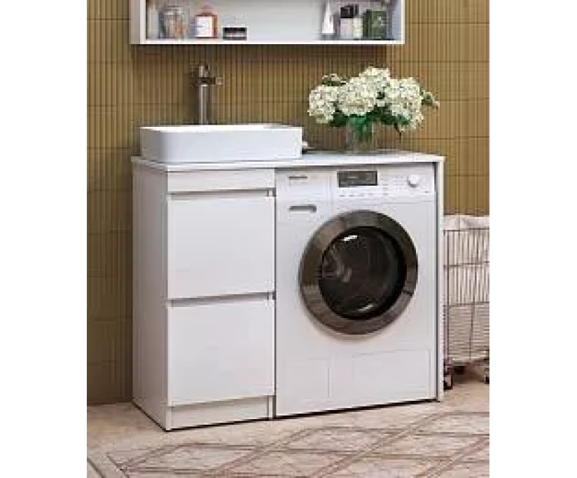 Тумба под стиральную машину Vigo Urban 100 белая (tn.URB.40.2Y+st.URB ...