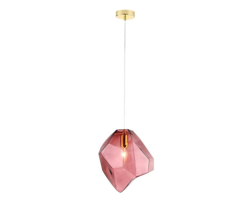 Подвесной светильник Crystal Lux NUESTRO SP1 GOLD/PINK - фото 1