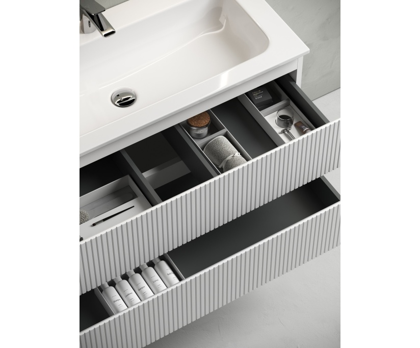 Мебель для ванной комнаты Sancos Snob T 120 см, bianco, раковина CN7017 - фото 6