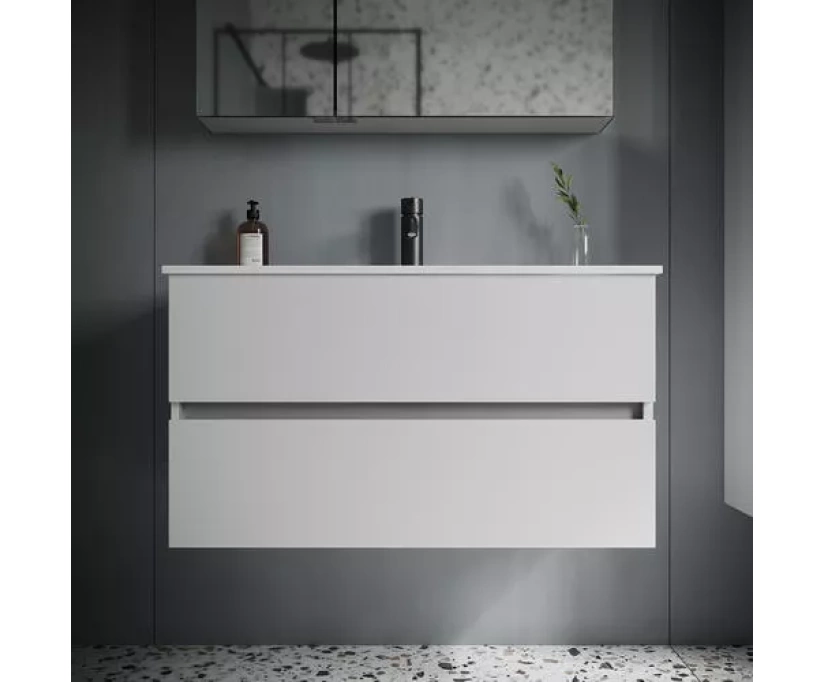 Тумба под раковину без столешницы Sancos Urban 89 см белый глянец (UR90W) - фото 2