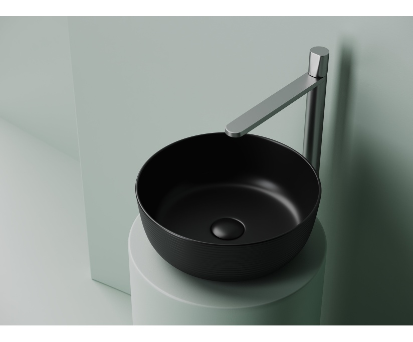 Накладная раковина Ceramicanova Element CN6073MB черная матовая - фото 5