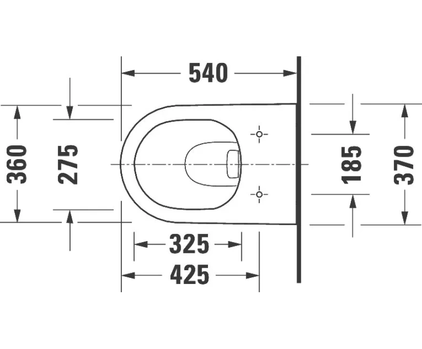 Чаша для унитаза подвесного Duravit D-Neo 2577090000 - фото 12
