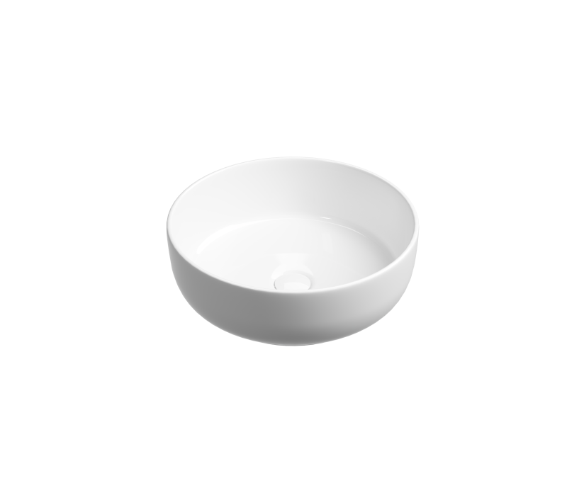 Накладная раковина Ceramicanova Taycan CN12003 37х37 глянцевая белая - фото 1
