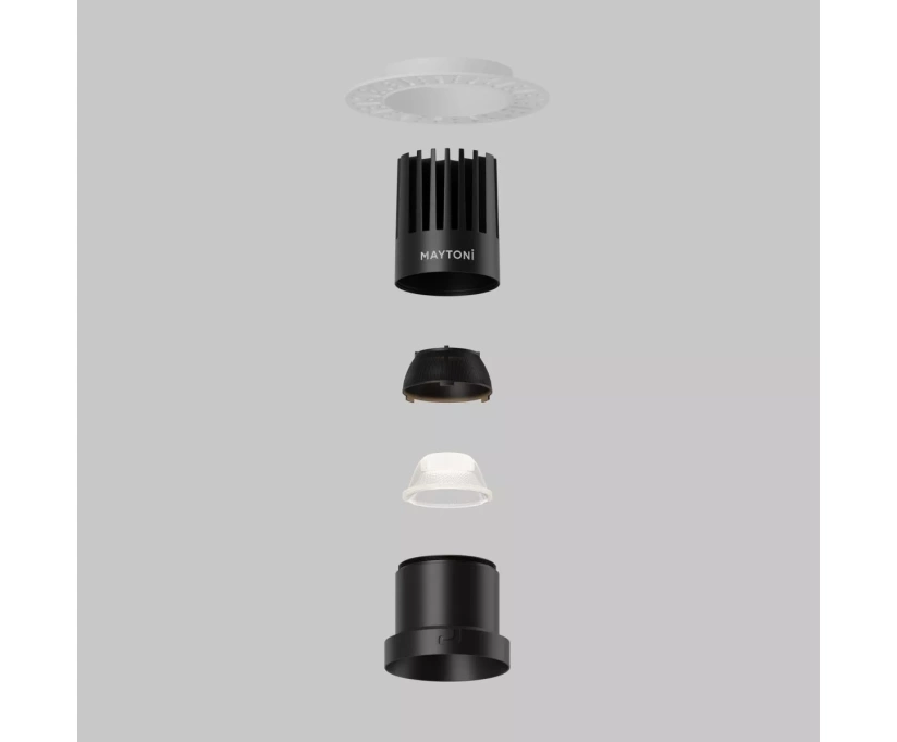 Встраиваемый светильник Maytoni Dip DL122-15W-4K-TRS-B - фото 13
