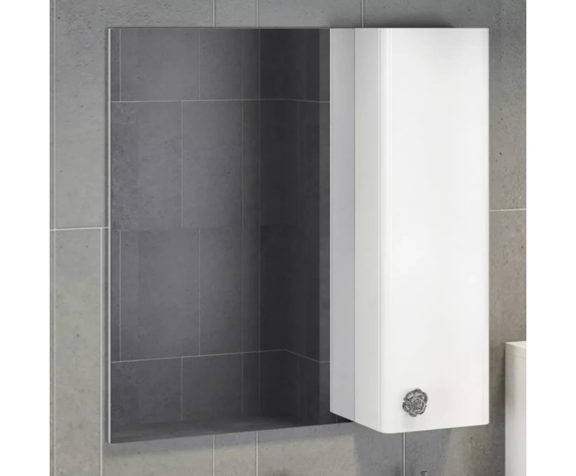 Зеркало-шкаф Comforty Флоренция 70 белый глянец (00003130350) - фото 1