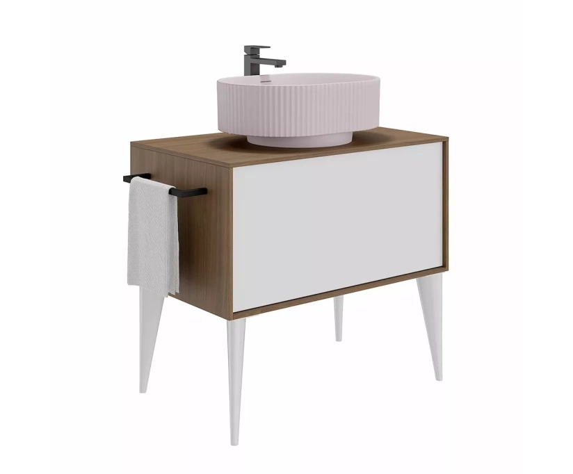 Накладная раковина KERAMA MARAZZI Vento 50 мальва матовая (VE.wb.50\MAL) - фото 4