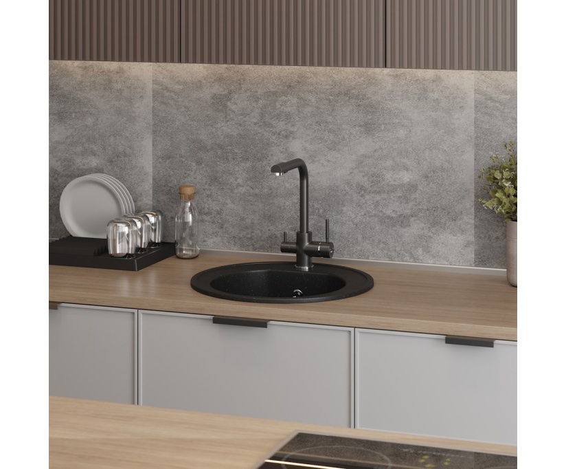 Мойка кухонная Teymi Lina Lina D51 T120101 черная - фото 5