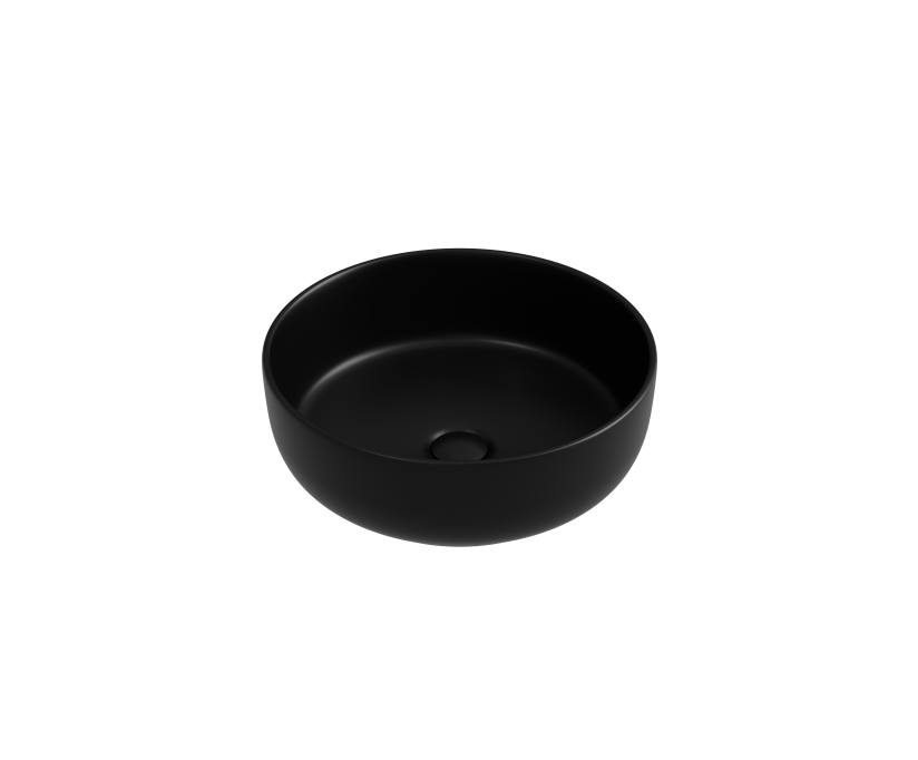 Накладная раковина Ceramicanova Taycan CN12003MB 37х37 матовая черная - фото 1
