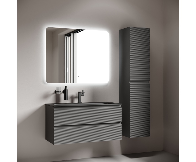 Зеркало для ванной комнаты Sancos Ray 1000х800 c подсветкой, RA1000 - фото 2