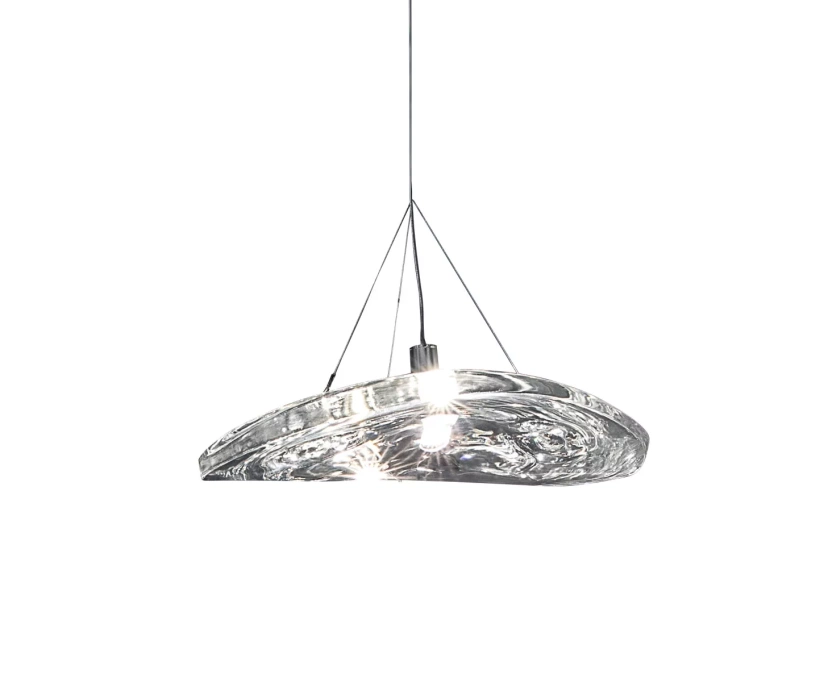 Подвесной светильник DeLight Collection Manta 2049P/D300 silver/clear - фото 1