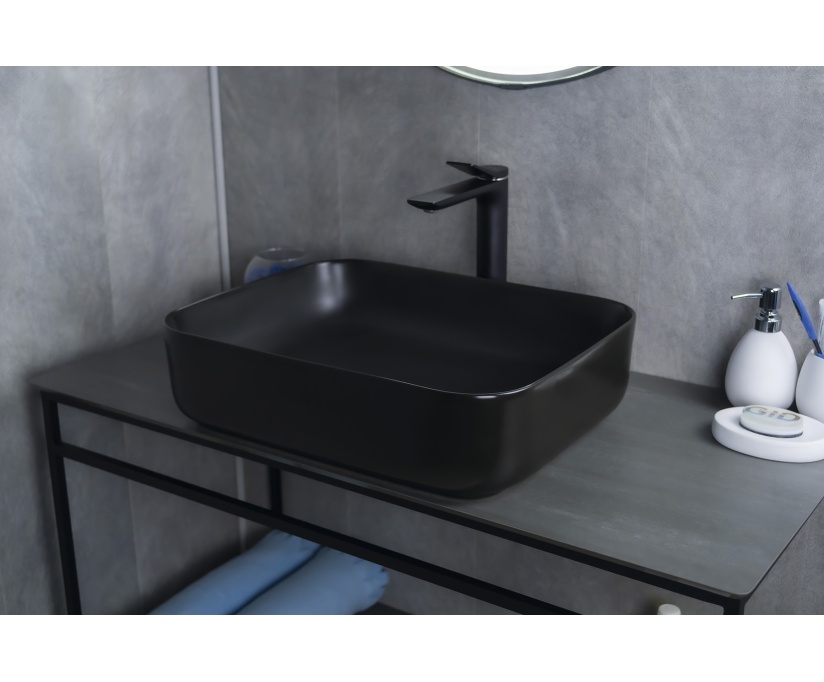 Накладная раковина Gid 50 Bm1304 черная матовая (53350) - фото 4