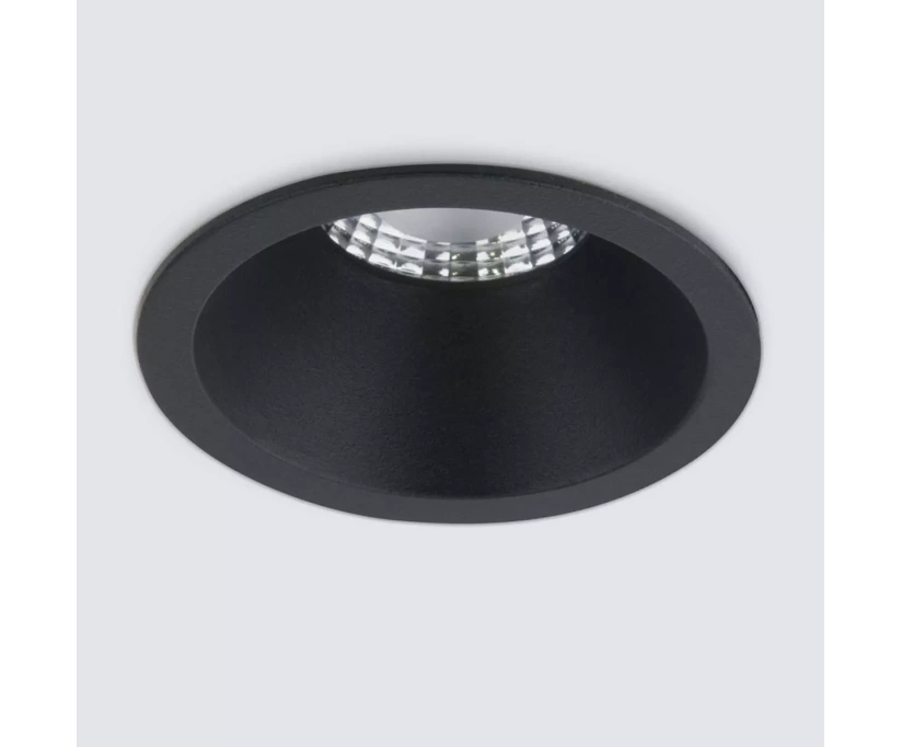 Встраиваемый светодиодный светильник Elektrostandard 15266/LED черный a055719 (4690389175534) - фото 1