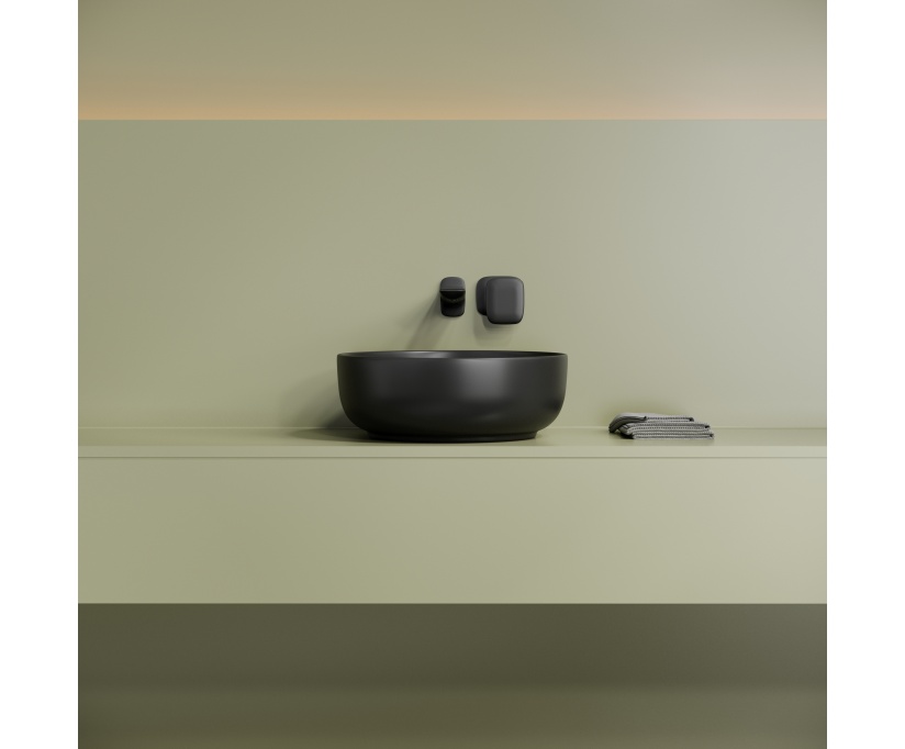 Накладная раковина Ceramicanova Taycan CN12003MB 37х37 матовая черная - фото 2