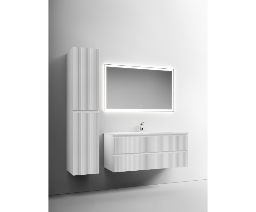 Мебель для ванной комнаты Sancos Snob T 120 см, bianco, раковина CN7017 - фото 2