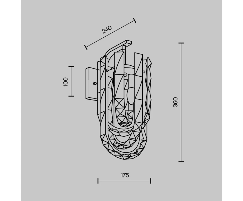 Бра Modelux ML.6621.02 CR - фото 8