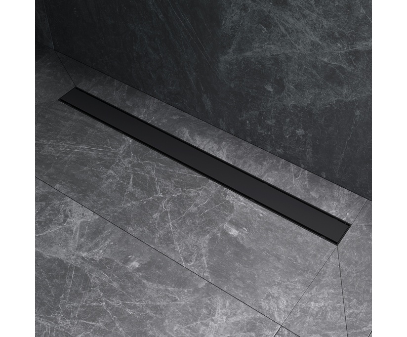 Душевой трап (лоток) AM.PM PrimeFlow Tile 90 см, черный матовый (W02SC-U11-090-04BM) - фото 12