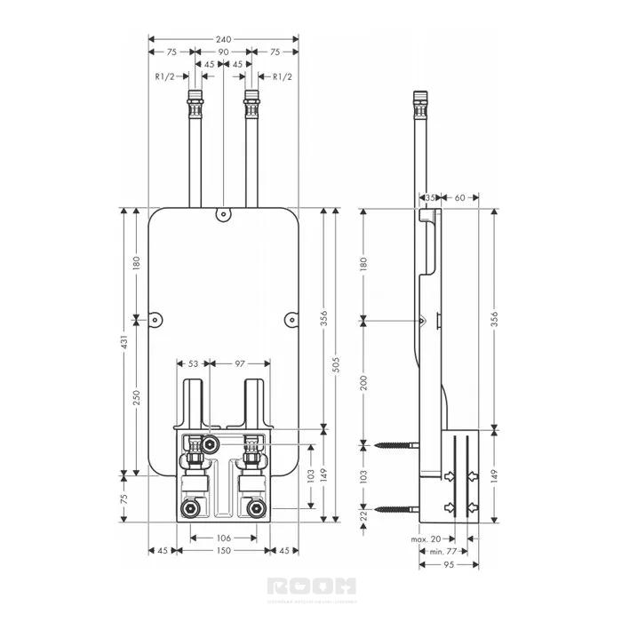 Скрытая часть Hansgrohe iBox universal 01800180