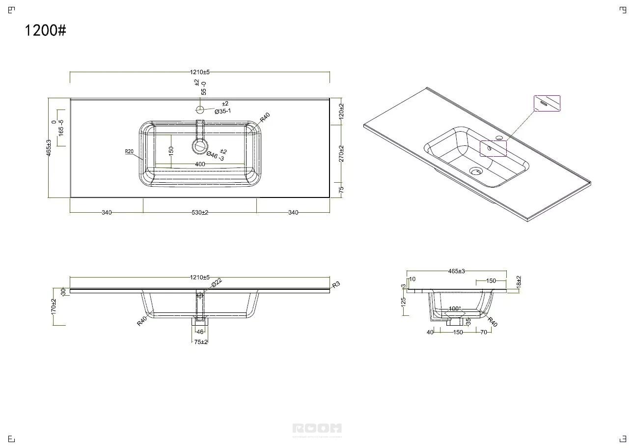 Раковина BELBAGNO bb1200etl