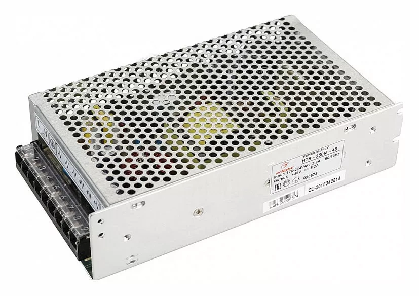 Блок питания Arlight HTS-250M-48 48V 250W IP20 5,2A 020674 в интернет магазине Santehnika-Room с доставкой и установкой