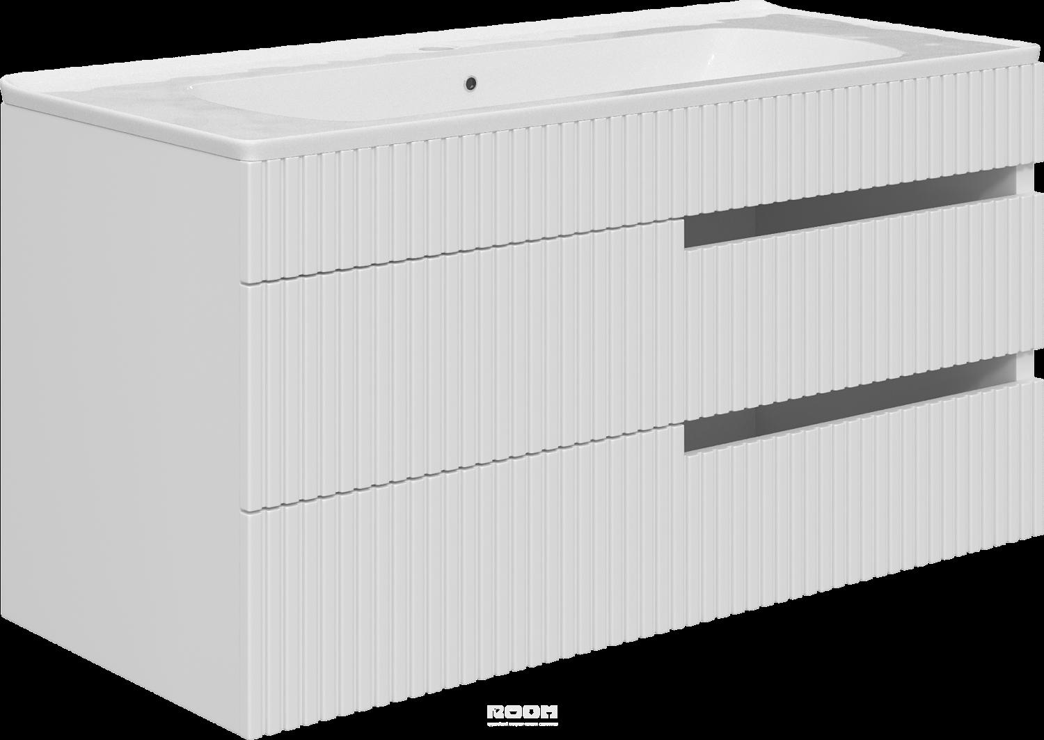 Тумба с раковиной VOQ Drop 100 ultra white (554207) - купить в интернет ...