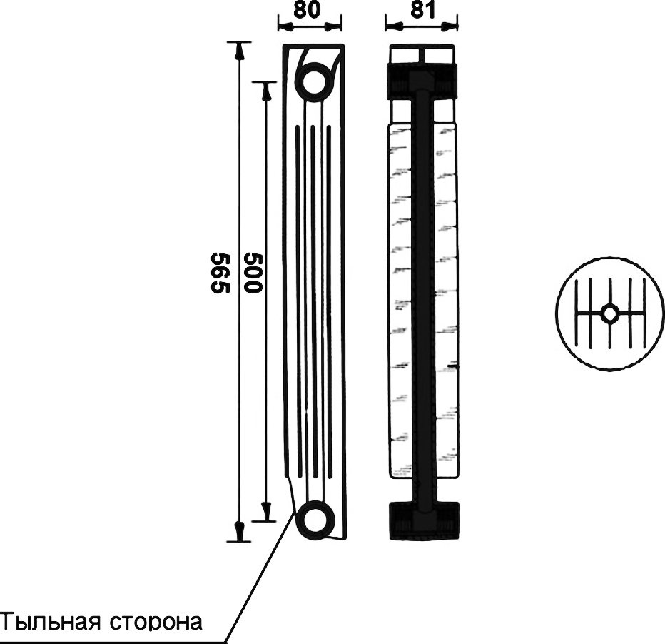Длина радиаторы отопления