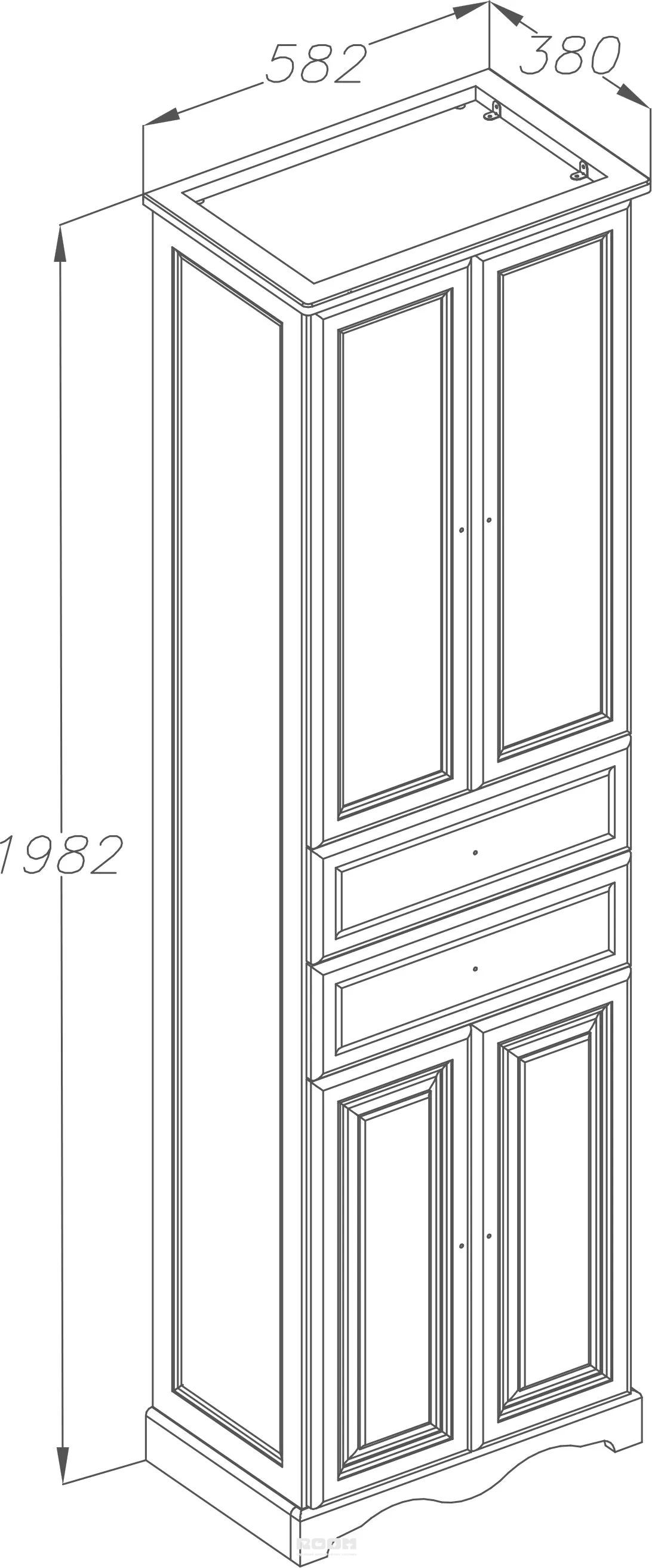 Пенал опадирис риспекто 60